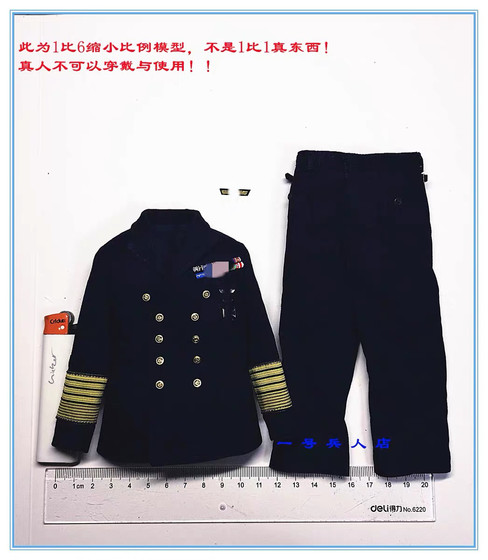3R Did Gm650 Admiral Erich Reidel Clothing Uniform Pants and Badges 1/6 Scale