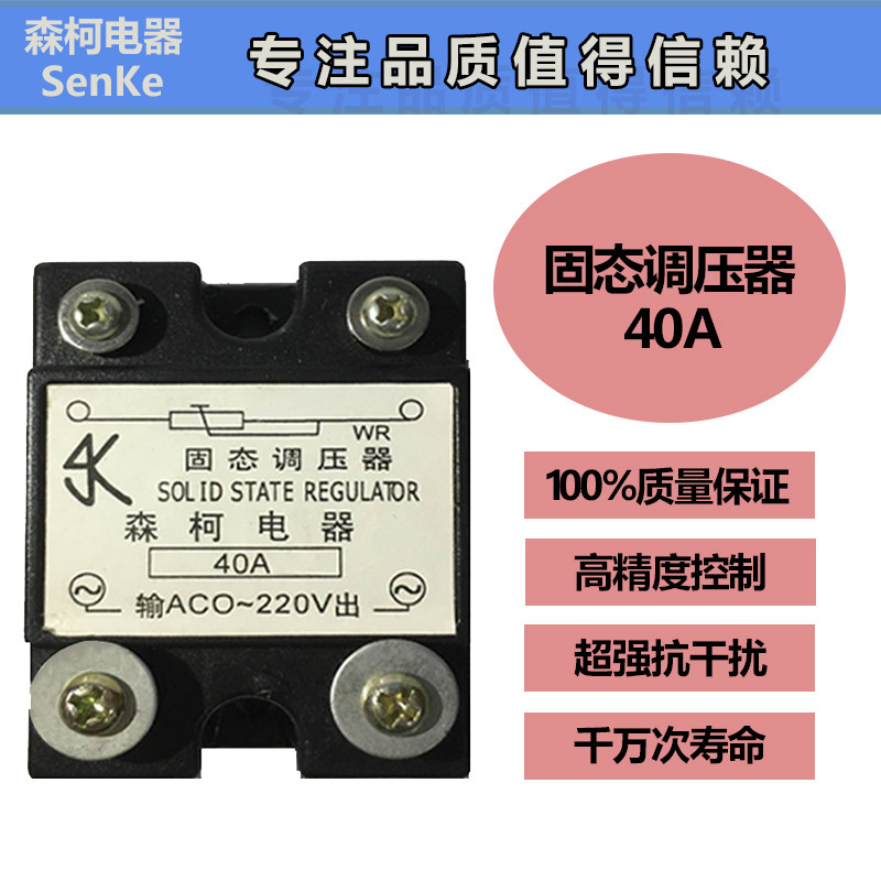 Guarantee single-phase solid-state voltage regulator horizontal AC power supply voltage regulator 40A