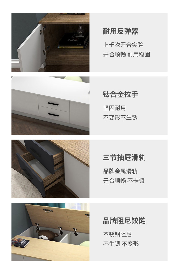товар из китая 定制实木飘窗柜多层生态板储物柜收纳卧室阳台柜矮柜地柜榻榻米柜 Alljoy