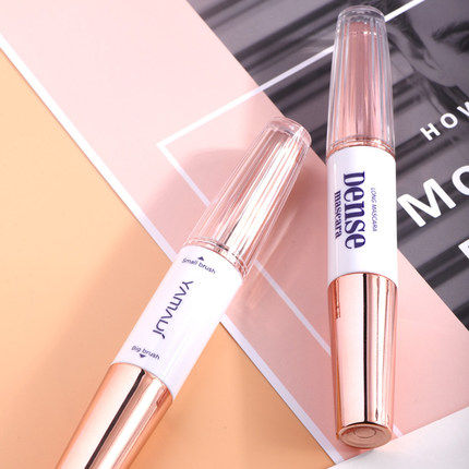Yamadi double-headed mascara slender, thick, curly, elongated, waterproof, sweat-proof, not smudged, lengthened, encrypted