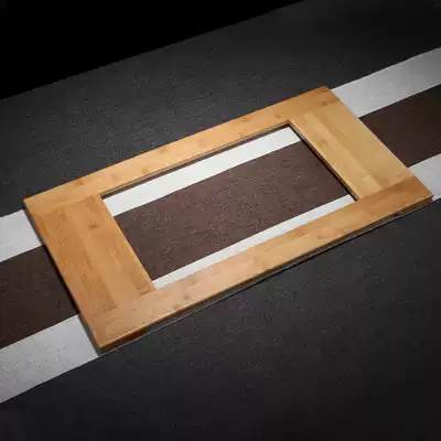 Wujin stone tea tray Natural bamboo tray Stone tea tray Bamboo base Wujin stone tea tray Bamboo base