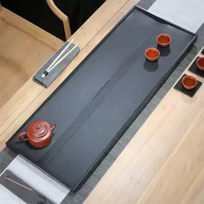 Natural Wujin Stone Tea Plate Large Stone Tea Sea Road Tea Set Pallets Home Simple Black Gold Stone Tea Table