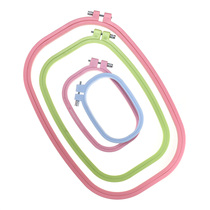 Rainbow Candy Color Cross Stitch Tool ABS Plastic Embroidered Collar Embroidered Shed Square Embroidered 4 models