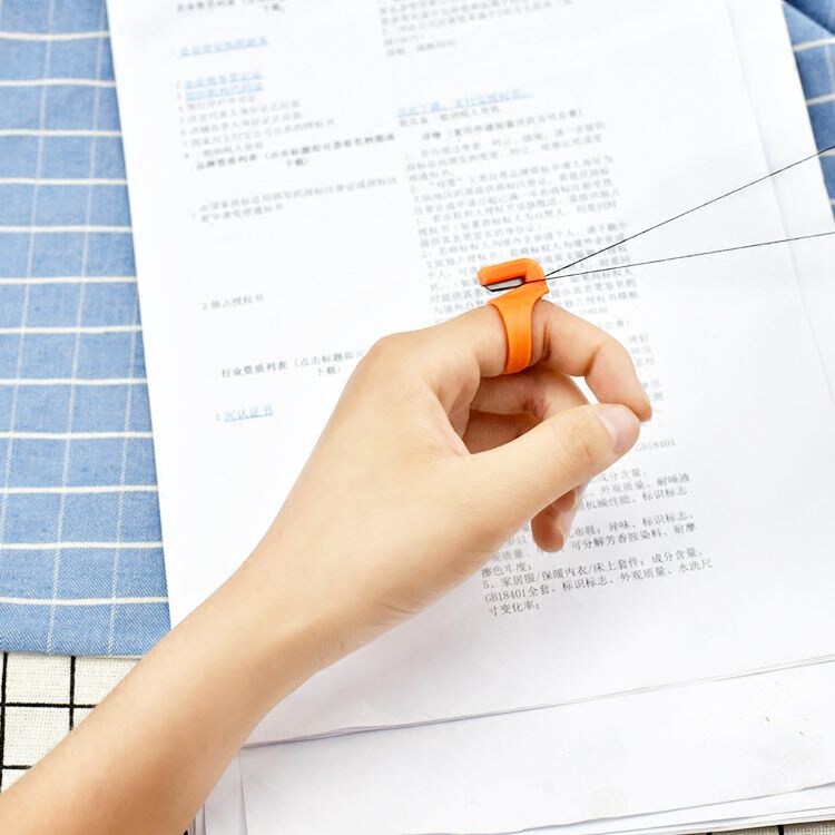 Clothing sewing Textile sleeve finger trimmer instead of scissors Trimmer finger knife Plastic yarn trimmer Secant scissors