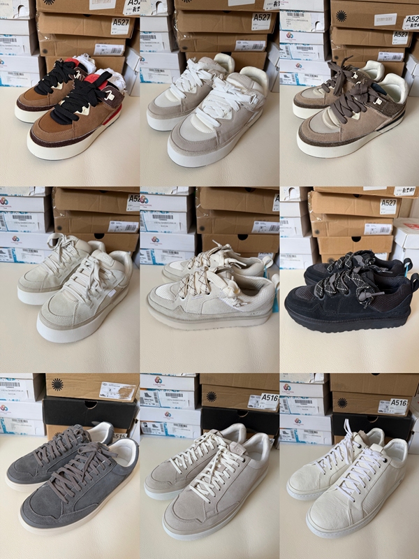 Authentic Store-Issued Ugg Shoes for Men and Women, Spring and Autumn Lace-Up Casual Fashion Sneakers Collection