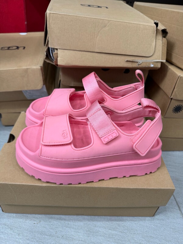 Ugg (Slightly Flawed, Removed from Store, No Original Box) Summer Women's Comfortable and Stylish Gold Series Thick-Soled Casual Sandals Ugg (Slightly Flawed, Removed from Store, No Original Box) Summer Women's Comfortable and Stylish Gold Series Thick-Soled Casual Sandals