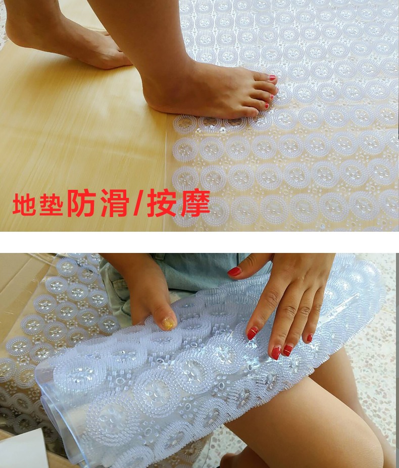 Yu chơi tắm thảm mat cửa cửa phòng tắm phòng tắm vòi sen tắm mat PVC chống thấm nước - Thảm sàn thảm xốp dày 5cm