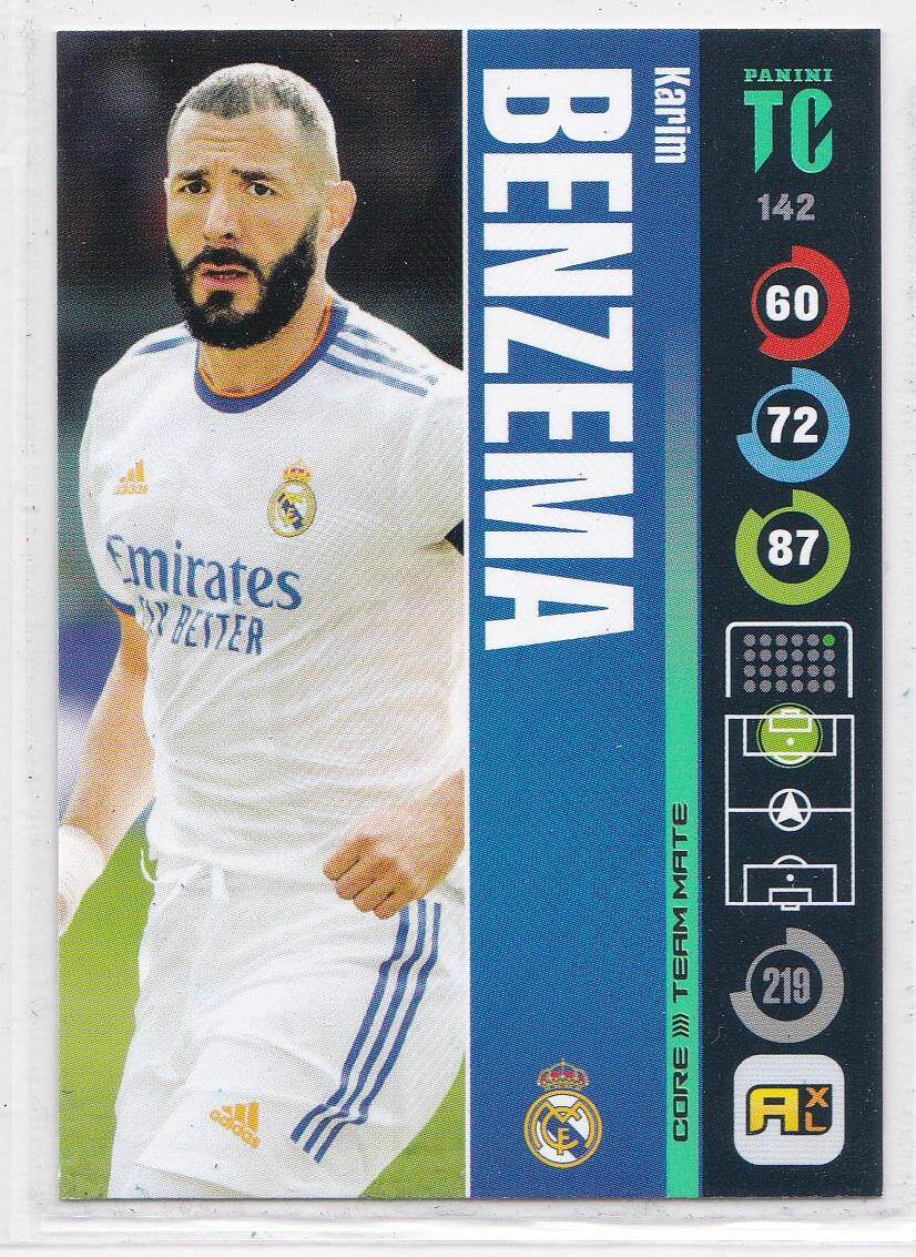 Panini PANINI 2022 TC Star Card 142 Real Madrid Real Madrid Benzema