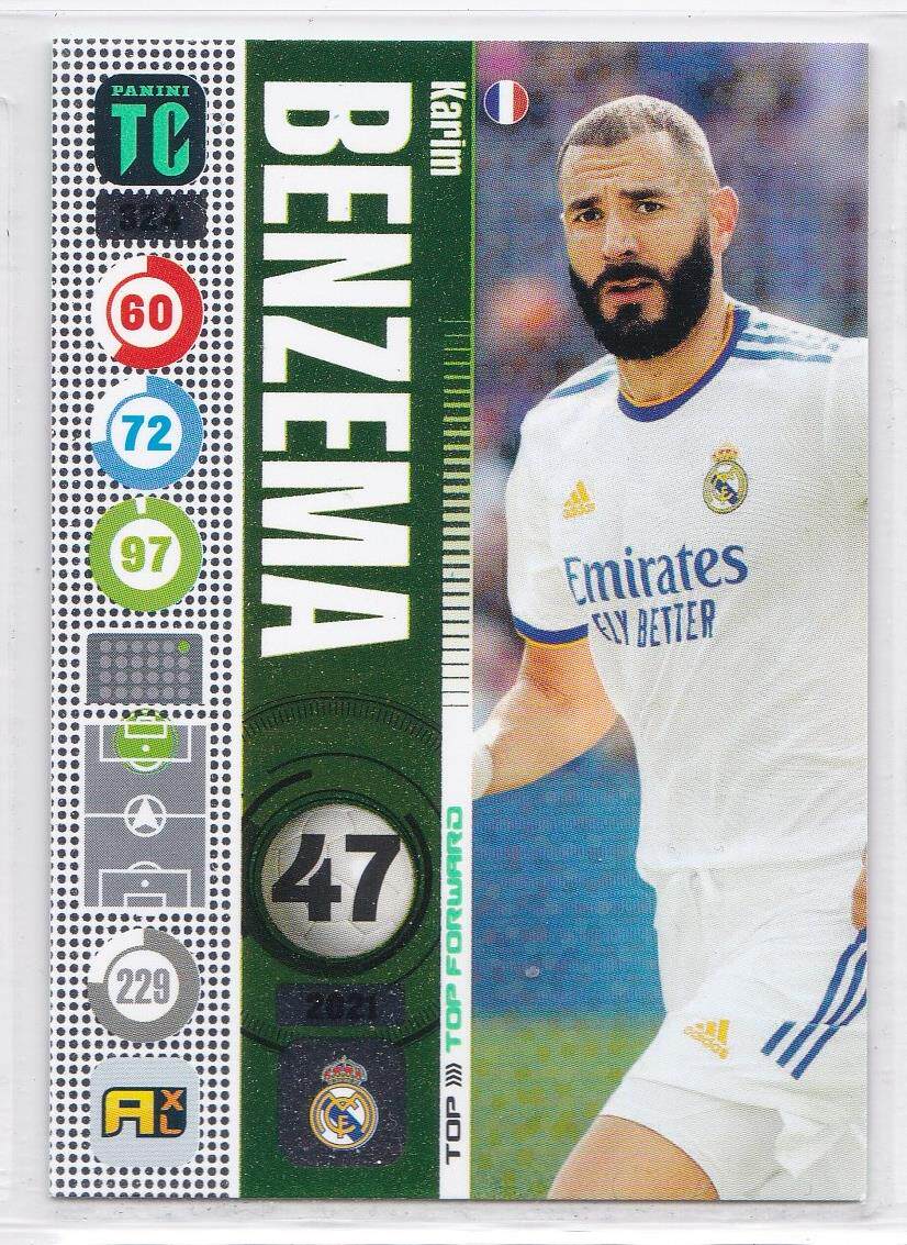 Panini PANINI 2022 TC Star Card 324 TOP Real Madrid Real Madrid Benzema