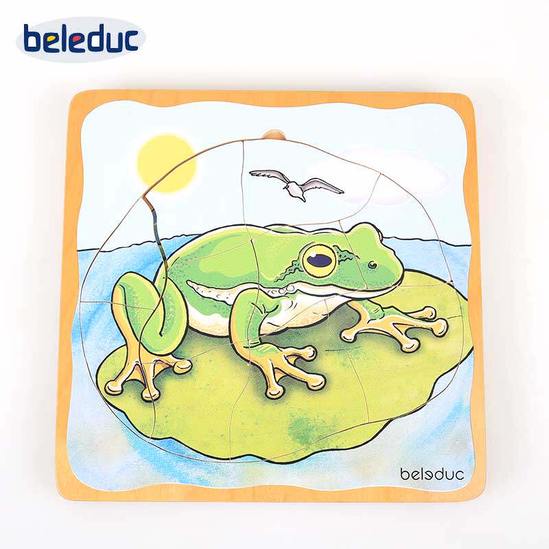 Aumont beleduc Belle multi-taste puzzle 3-6-year-old children early education Puzzle Wood Table Tours