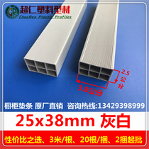 Explosion-proof cabinet countertop plastic steel pad strip 25x38 gray quartz stone PVC plastic kitchen cabinet lining strip factory price direct sales