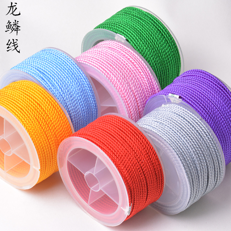 Handmade diy braided necklace hand rope wire dragon scale rope strong and durable braided pendant lanyard necklace