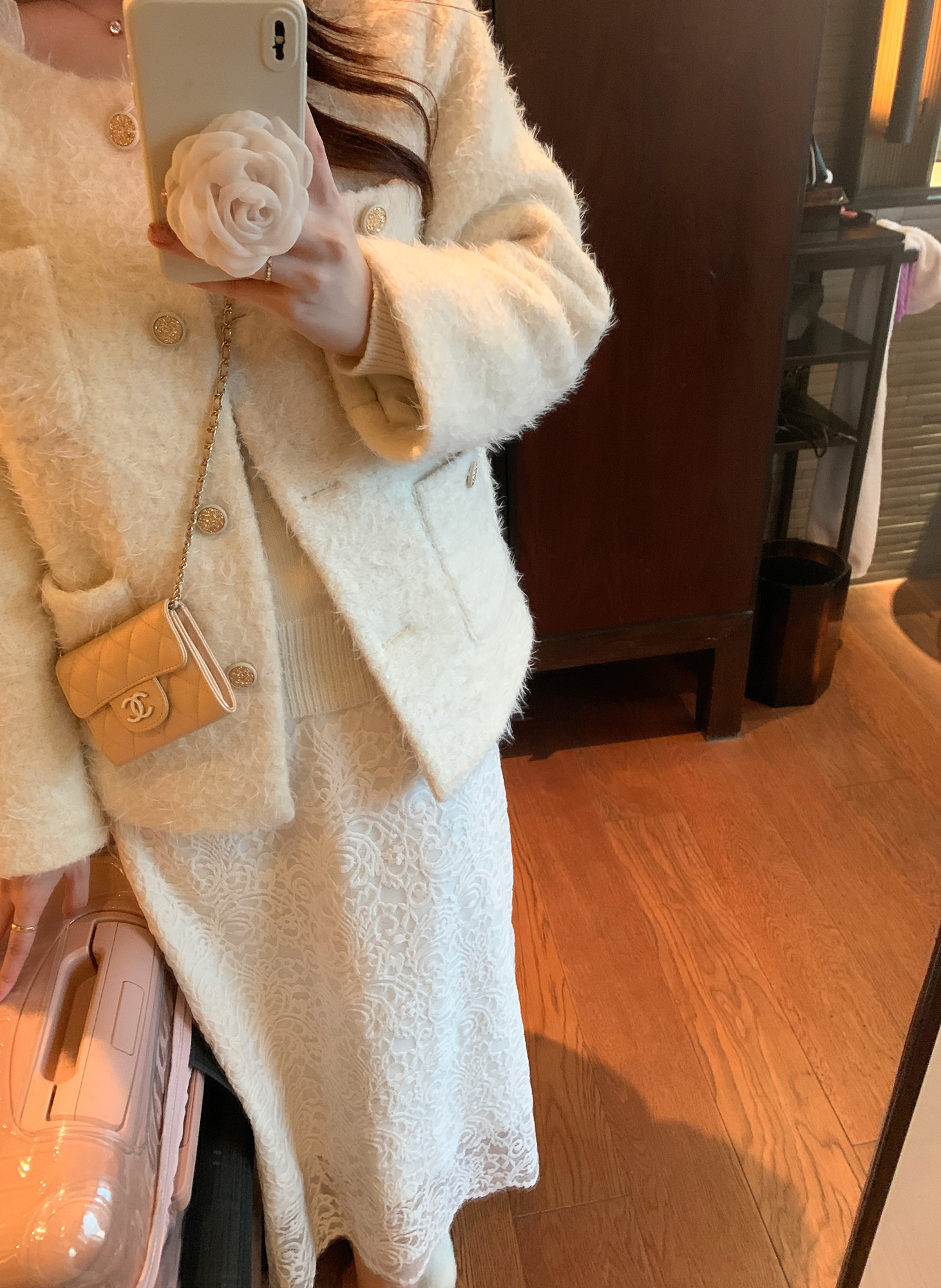 Zhao Baoni Wool and Cotton Small Fragrance Coat Women's Autumn and Winter New Temperament Short Loose and Versatile Tweed Coat - Taobao