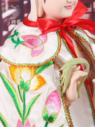 Нанхай Гуаншийин Бодхисаттва Бог Гуанин Гуаньин кусок бог снежный зал бог одежда Лотос Будда Статуя Бога халат Шаль