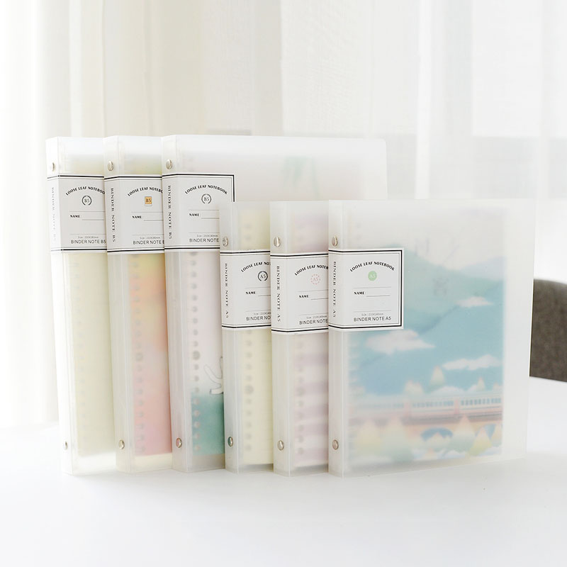 Frosted transparent loose sheets This detachable small and clear new notebooks This A5B5 Handbooks This loose-leaf notebook subtext