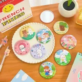 Маленькое зеркало портативное зеркало макияжа ins portable girl heart creative mini mini makeup зеркало круглый милый студенческий заправка