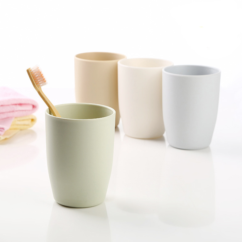 Korea Creative Thickening Round Mouthwash Cup Toothbrushing Cup for men and women Plastic minimalist Tooth Cylinder Cup Toothbrush Cup Wash Cup
