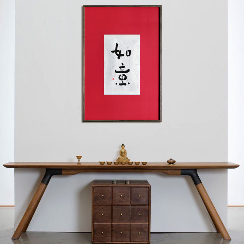 Looking for a hand-painted hand-painted calligraphy and painting decorative painting porch living room porch hanging painting modern Chinese Japanese style new ancient