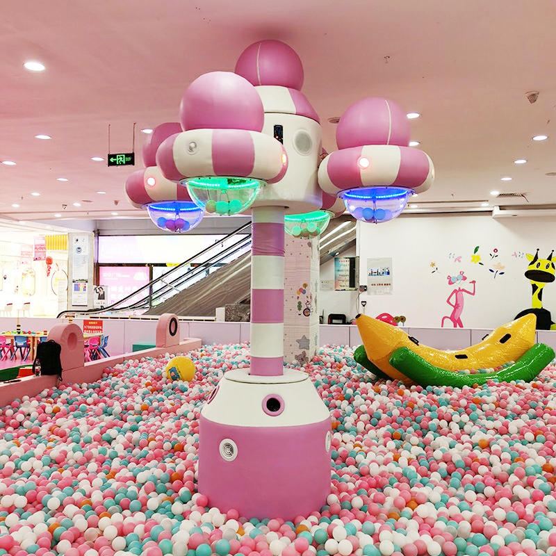 Naughty Fort Children's Orchestra Net Red Sprinkler Ball Machine Playground Equipment Mall Indoor Ball Music Fort Ball Waterfall Inverter