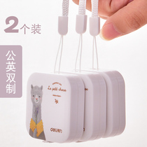 Del Tape Measure Small Mini Three Circumference Waist Size Clothes Ruler Soft Ruler Folding Portable Cute Multifunctional Ruler