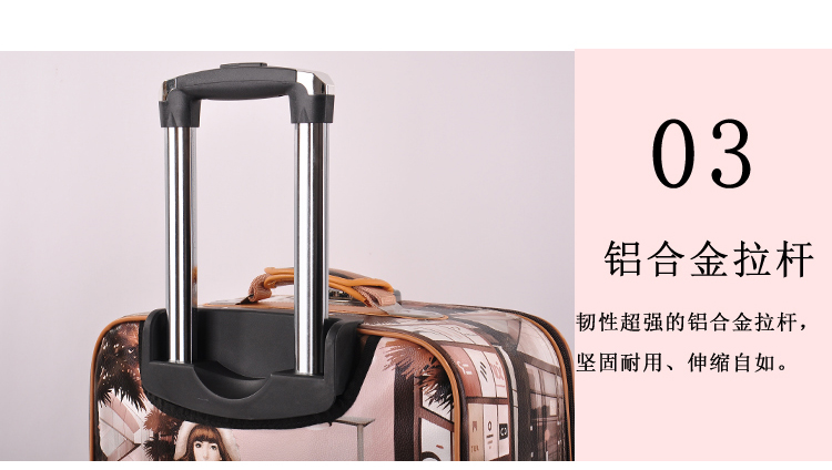 Trường hợp xe đẩy 24 inch phổ bánh xe vải mật khẩu hộp nữ vali nam 26 inch vali sinh viên 28 inch không thấm nước vali - Va li vali rimowa