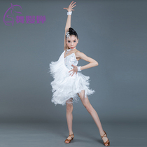 New Latin dance competition clothing tassel Latin dance dress competition fashion dance competition dress tassel skirt
