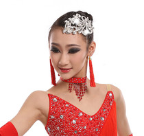 2017 new Latin dance special headdress luxury headdress shiny dance headdress does not fade