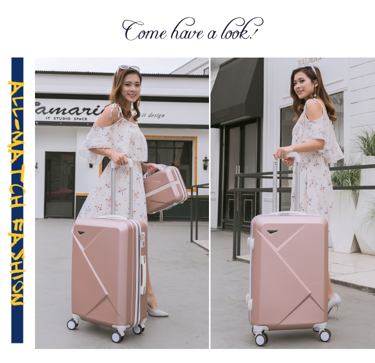 Hành lý nhỏ tươi phổ biến vali bánh xe 20 phiên bản tiếng Hàn của hộp mẹ nam và nữ sinh viên 24 trường hợp mật khẩu xe đẩy 28 inch - Va li vali vải