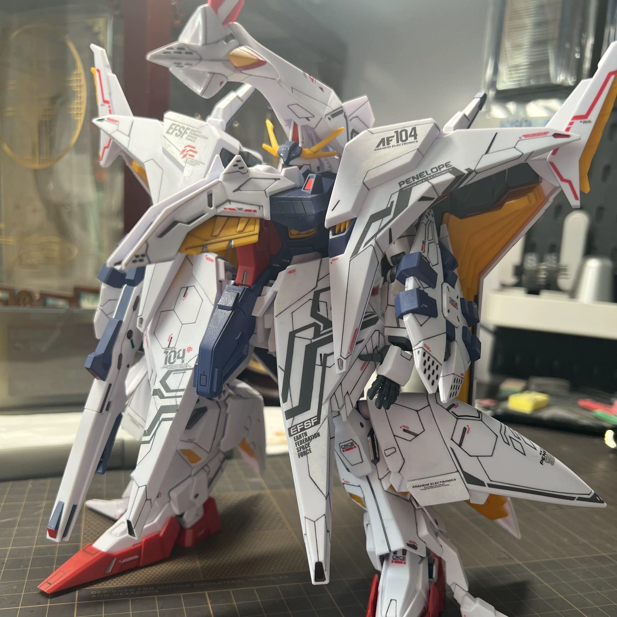 Восстановленная версия новой фабричной GL Penelope White Goose Gundam блестящий Hathavi сборочная модель 1/144 HGUC