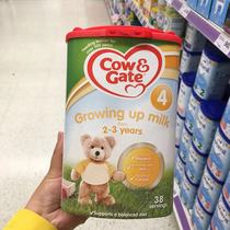 British direct mail bull bar Cow and Gate young child grows milk powder 4 segments suitable for 2-3 years old four cans starting