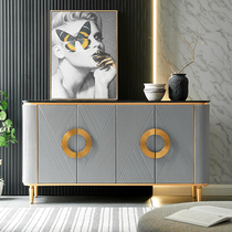 Italian light luxury porch cabinet minimalist living room decoration cabinet modern sideboard entrance solid wood entry shoe cabinet lockers