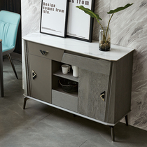 Italian rock board dining side cabinet modern simple light luxury restaurant locker living room cabinet art porch cabinet whole