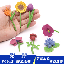 Simulated flower plant model sunflower rose tulip perfume fairy lotus butterfly orchid ornament decoration