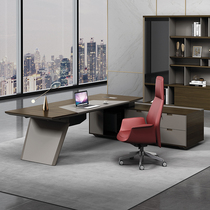 The first boss table simple modern President big class table manager table new Chinese atmosphere office table and chair combination furniture
