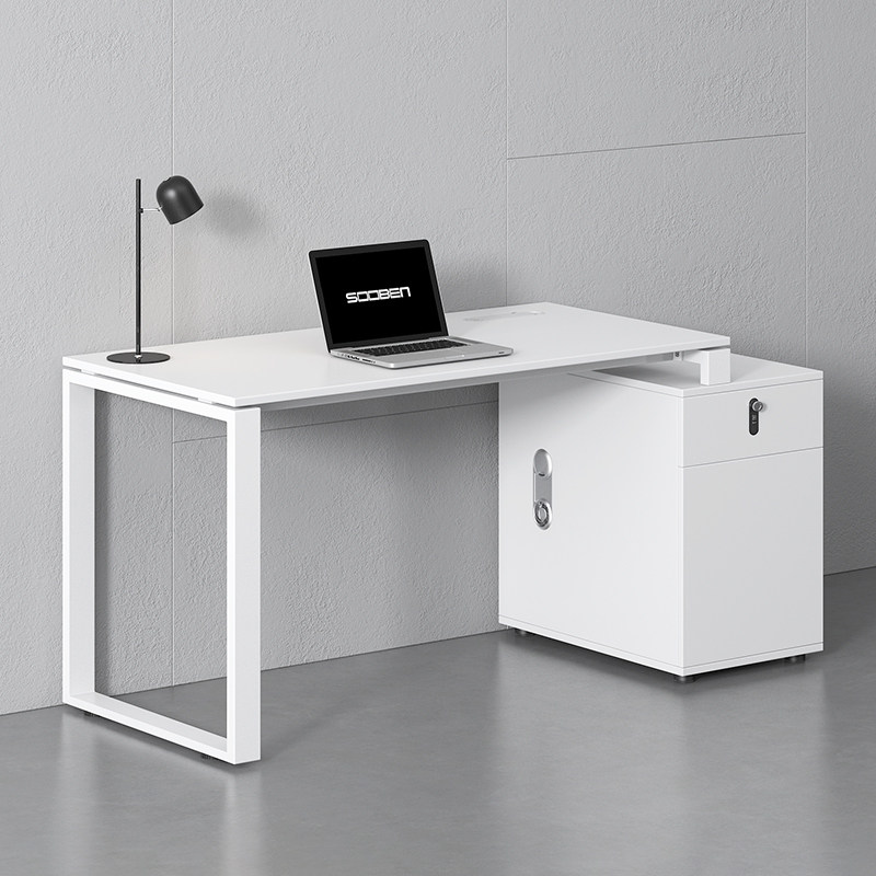 Designer desk and chair combination suite four - person work screen computer desk horizontal double desk K02