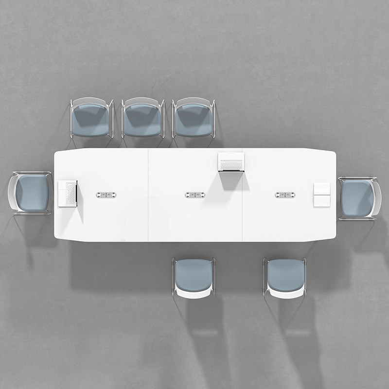 The first office conference table Simple and modern conference room table and chair combination Training long table negotiation table office furniture