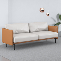 The first sofa simple modern office sofa three business reception room leather sofa boss office furniture