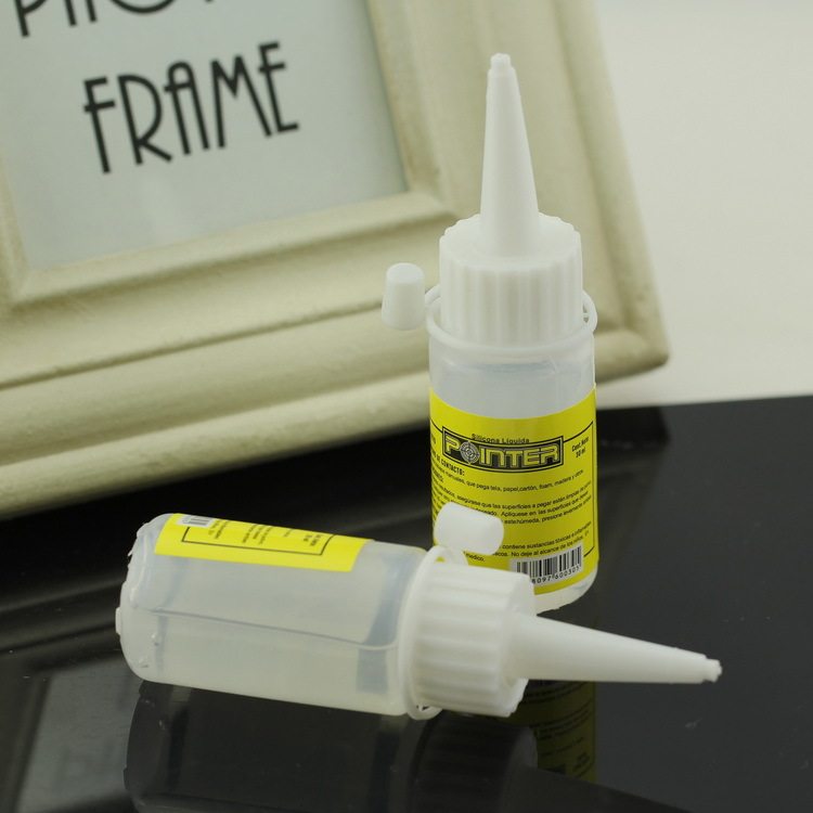 Alcohol Acetone Cleanser Glue Nursery School Children DIY Handmade Glue sticky cloth buttons Painted Punch