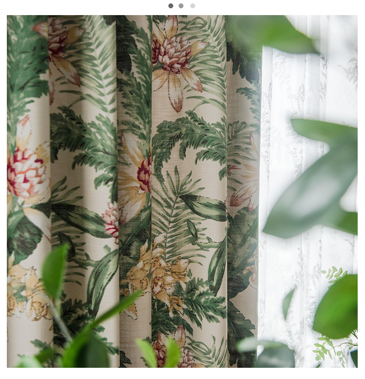 Ánh sáng sang trọng cao cấp sân vườn Mỹ bóng râm cotton phòng ngủ phòng khách sàn cửa sổ khảm biệt thự rèm vải tùy chỉnh - Phụ kiện rèm cửa thanh treo rèm uốn cong