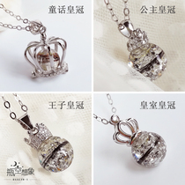 925 sterling silver baby hair souvenir baby hair pendant diy homemade crown newborn mother treasure