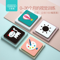 Recognition card newborn baby black and white card visual stimulation baby color flash card 0-3-6 months 1 year old toy