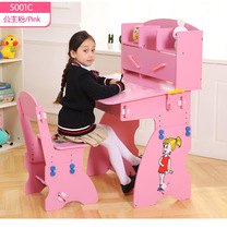 Mens and womens childrens desks and chairs set Adjustable writing desks with bookshelves Home work tables Study tables