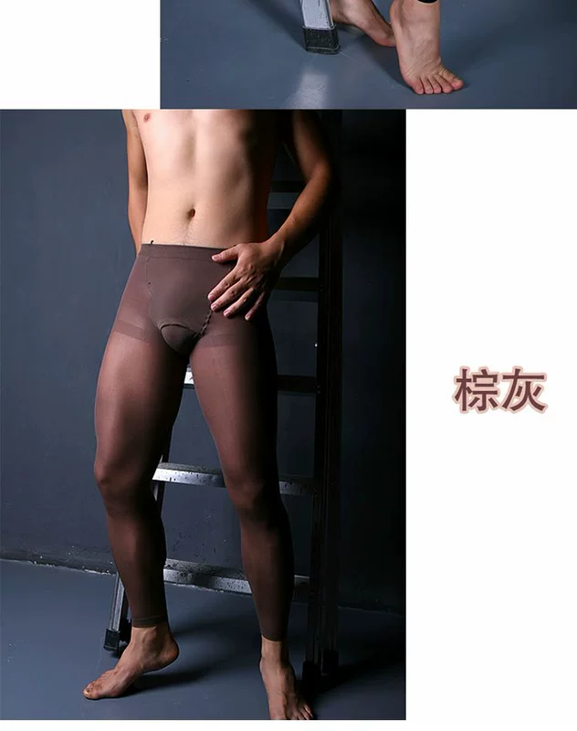 Quần legging nhung nam 80D quần mùa thu nam chín điểm quần rắn màu ấm cửa A20-0036-0368 tất quần