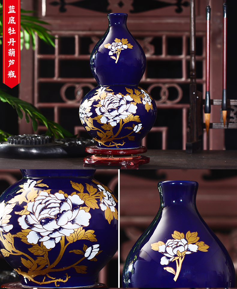 Jingdezhen ceramic floret bottle sitting room place, a new Chinese flower arranging, wine cabinet TV ark, decorative arts and crafts