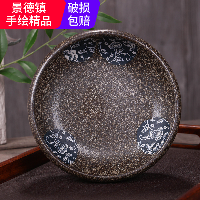 Jingdezhen ceramic aquarium tank tortoise raise a goldfish bowl bowl lotus cylinder cylinder water lily lotus sitting room place