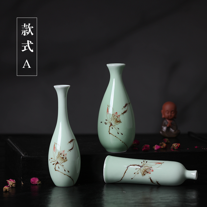 Jingdezhen ceramic hand - made floret bottle home decoration sitting room place flower, flower arranging ceramics handicraft