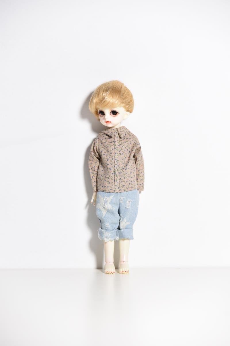 1 6 điểm 4 điểm BJD.SD sáu điểm quần áo búp bê phụ kiện bông áo sơ mi lỗ jeans mới tại chỗ bup be chi bi
