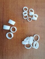 White rubber band mobile phone data cable Cowhide rib holster rubber ring White wire rubber band wide USB cable leather ring