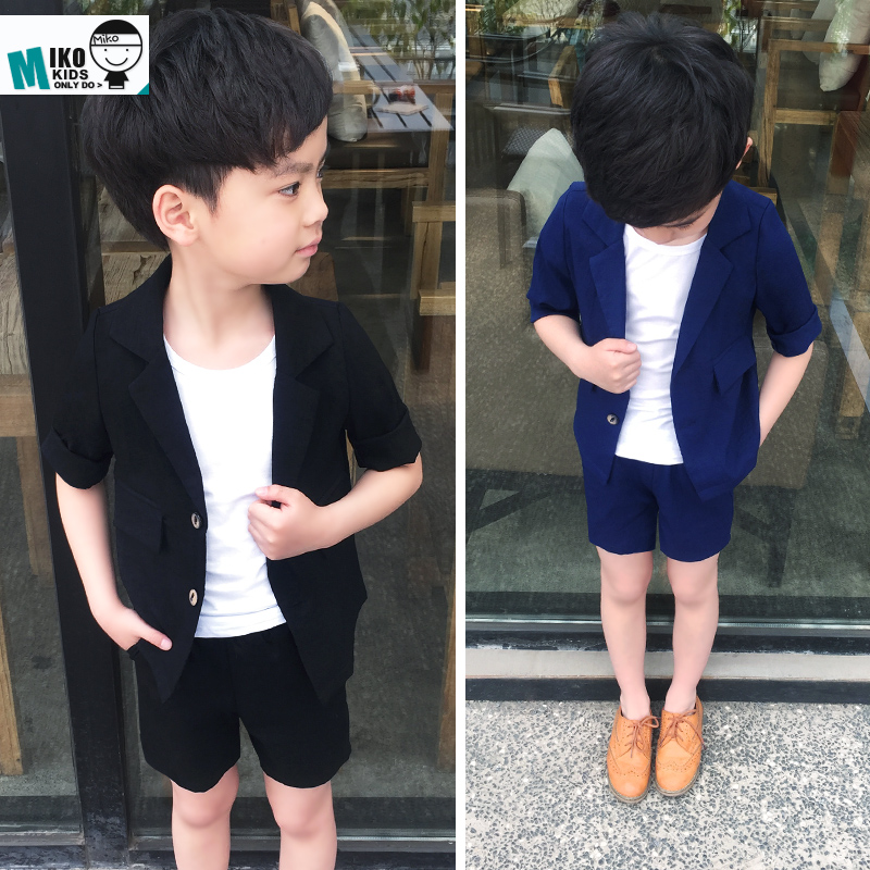 Summer 3 boy suits 4 Korean version 5 children's small suits 6 short-sleeved flower girl dresses 7 children's costumes 8 years old