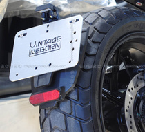 Motorcycle modified license plate holder Harley cafe bobber size suitable for Chinese license plate can be mounted on the side